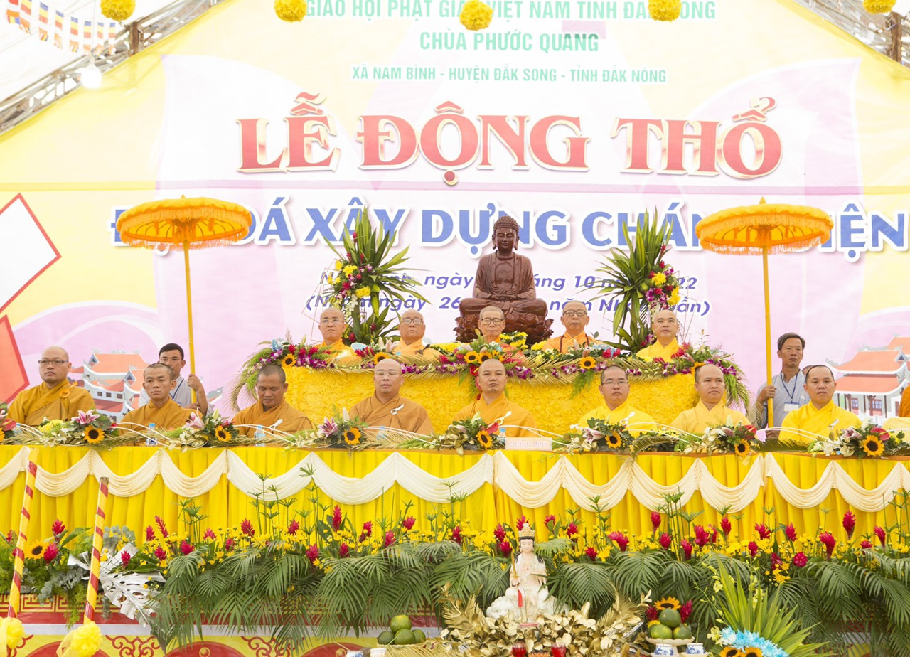 Phật giáo Đăk Nông: Lễ Động Thổ xây dựng Chánh điện chùa Phước Quang