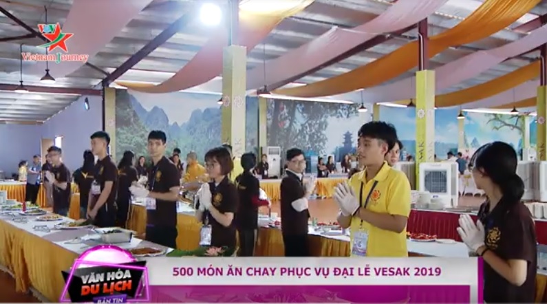 500 món chay phục vụ Đại lễ Vesak tại Hà Nam