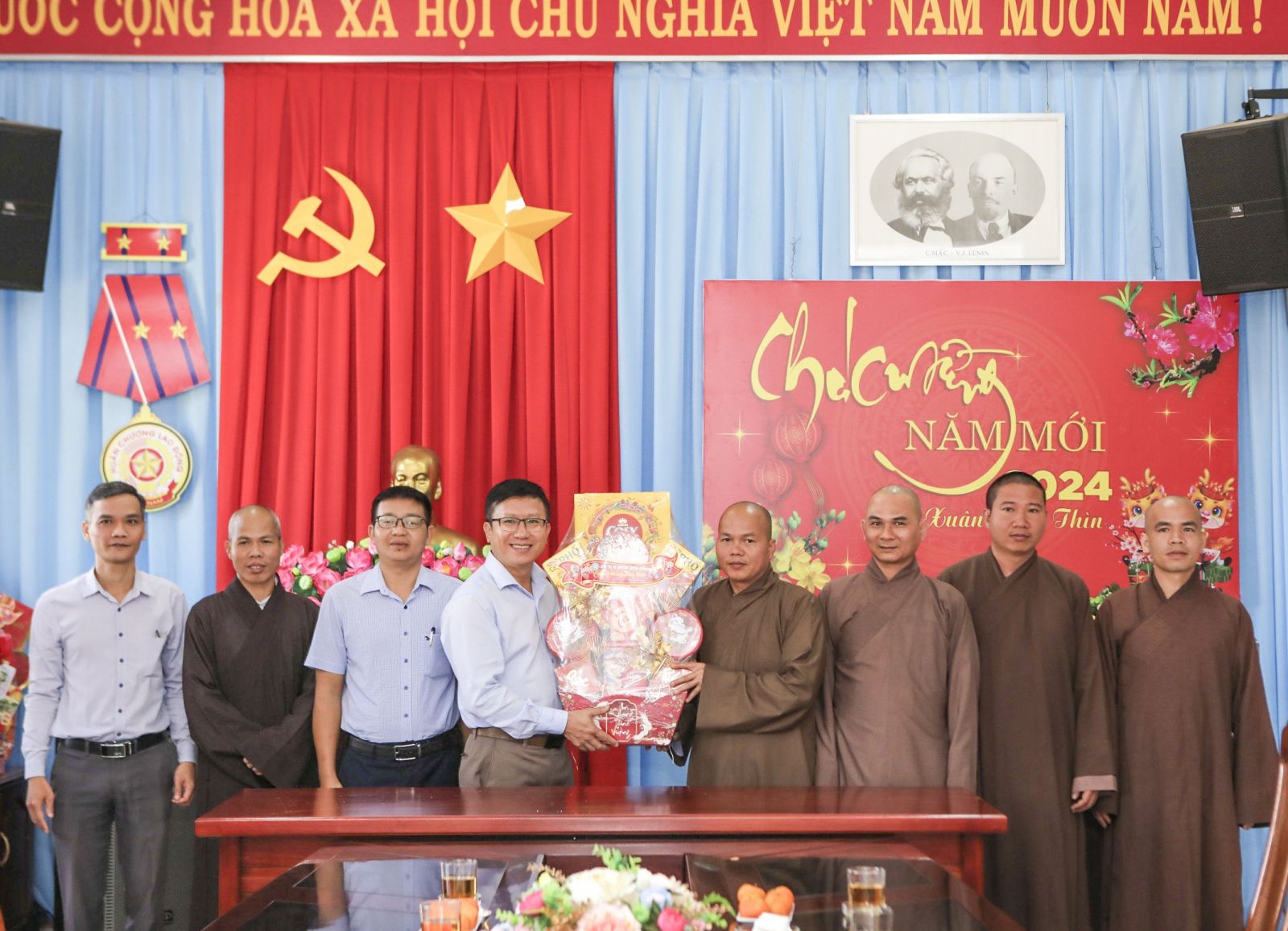 Ban trị sự GHPGVN huyện Krông Nô chúc Tết Giáp Thìn đến các ban ngành tỉnh Đắk Nông