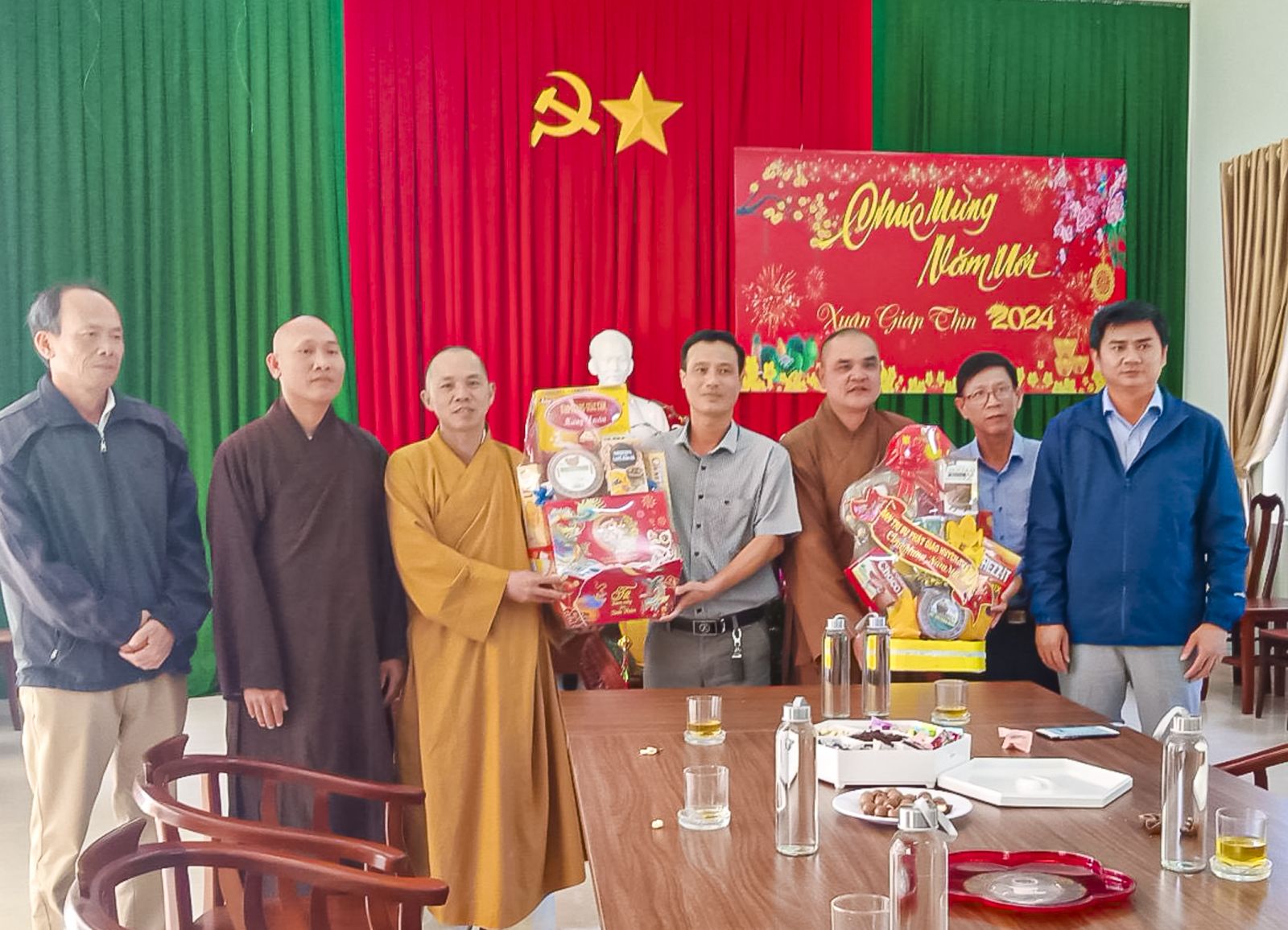 Ban Trị Sự Phật Giáo Huyện Tuy Đức Thăm Và Chúc Tết Quý Cấp Lãnh Đạo Chính Quyền Tỉnh Đắk Nông và Huyện Tuy Đức
