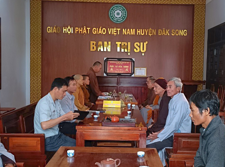 BTS PG huyện Đăk Song triển khai công tác Phật sự cuối năm 2022 và phương hướng hoạt động cho năm 2023