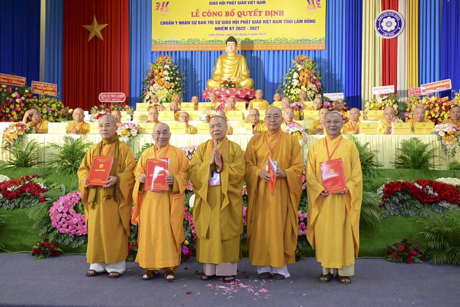 Lâm Đồng: Hội nghị công bố và trao Quyết định nhân sự Ban Trị sự GHPGVN tỉnh nhiệm kỳ 2022–2027
