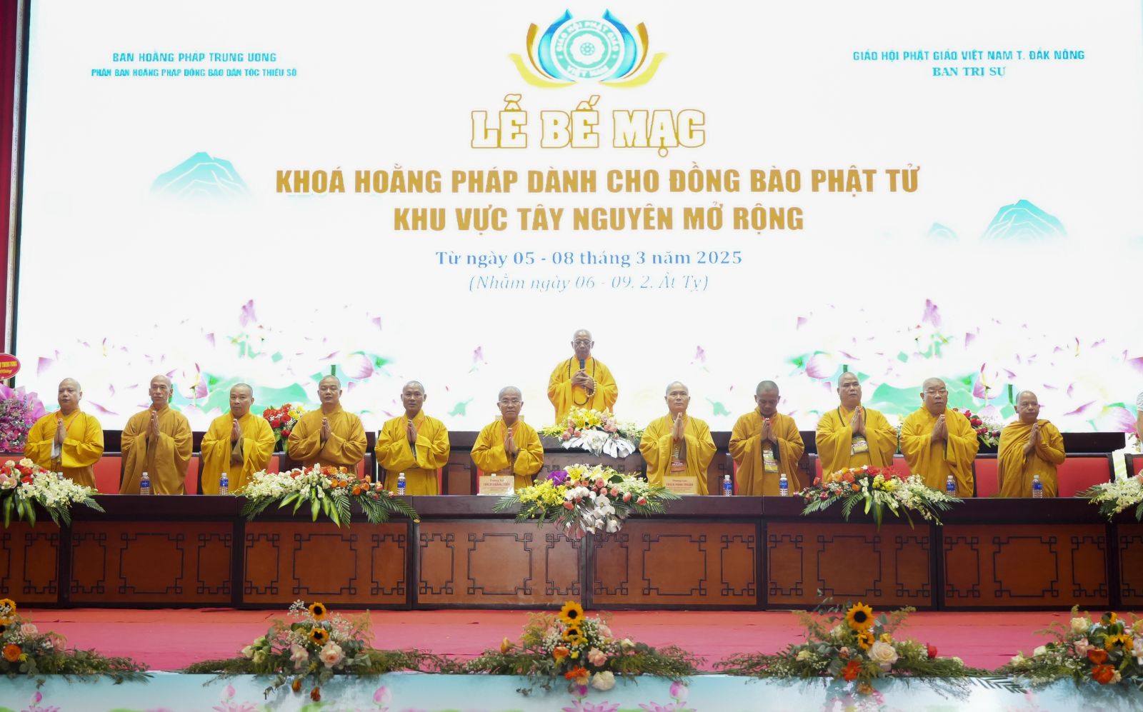 Bế mạc khóa Hoằng pháp dành cho Phật tử đồng bào dân tộc thiểu số khu vực Tây Nguyên mở rộng