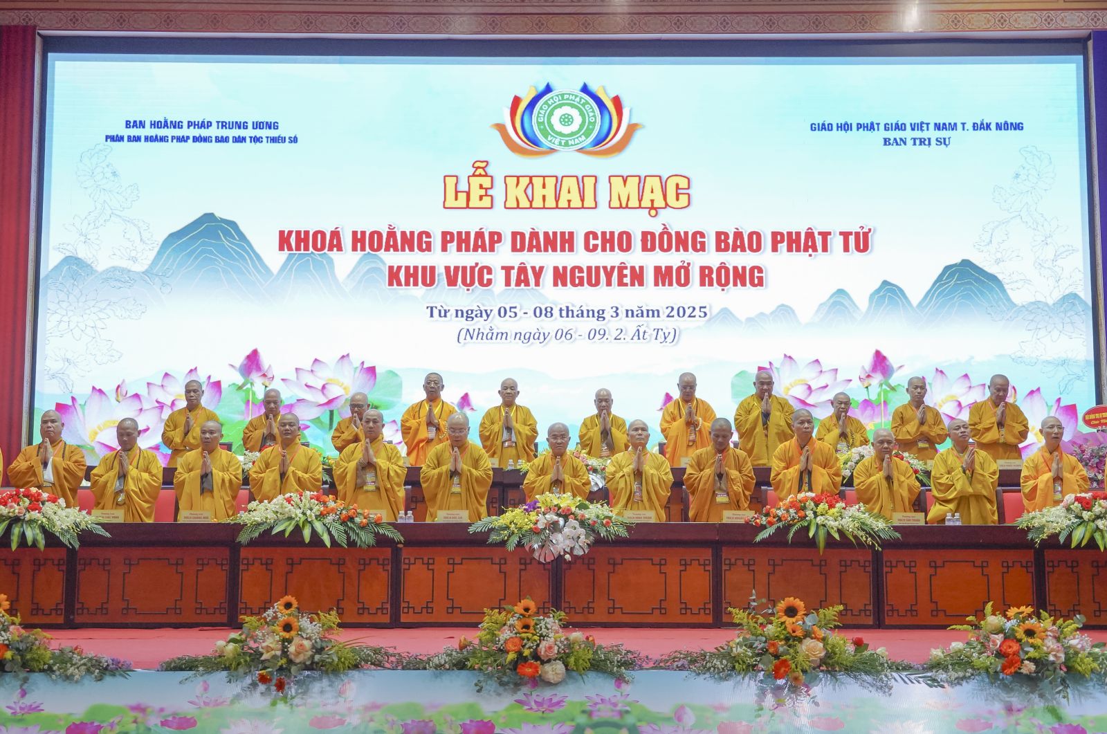 Khai mạc khóa Hoằng pháp dành cho Phật tử đồng bào dân tộc thiểu số khu vực Tây Nguyên mở rộng