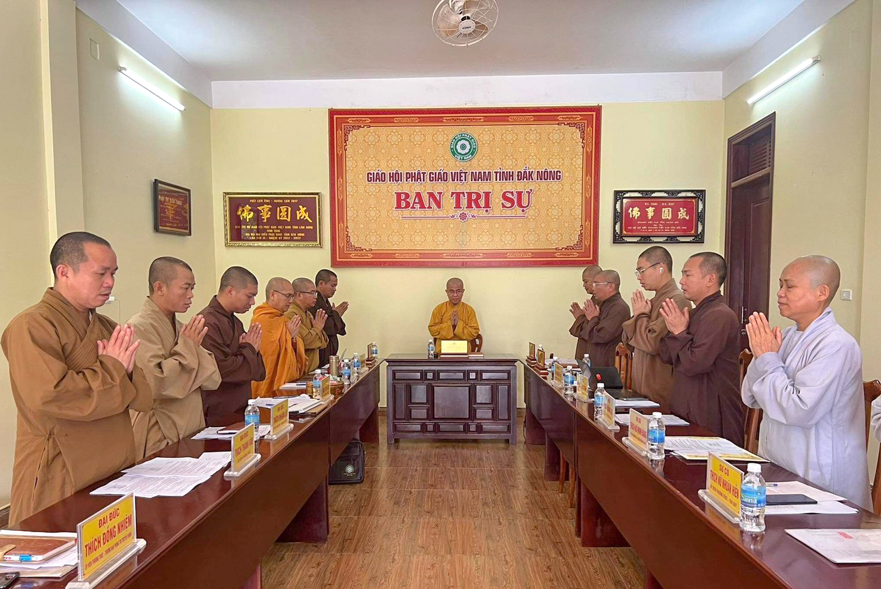 Thường trực Ban Trị sự Phật giáo tỉnh triển khai công tác tổ chức Đại lễ Phật đản và An cư Kiết hạ PL. 2567