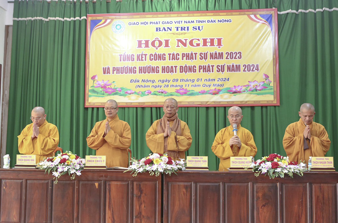 Ban Trị sự Phật giáo tỉnh tổng kết hoạt động Phật sự năm 2023 và phương hướng hoạt động Phật sự năm 2024