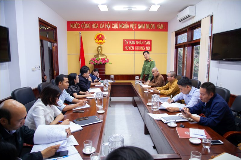 Ban trị sự GHPGVN tỉnh Đăk Nông thăm và làm việc với UBND huyện Krông Nô
