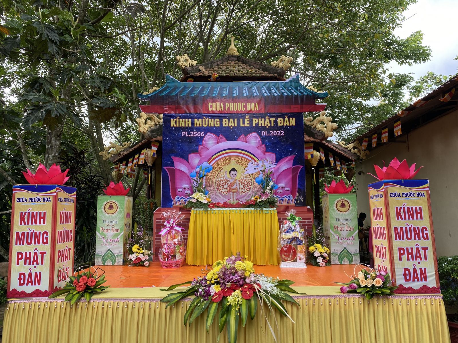 Chùa Phước Hoa trang nghiêm tổ chức Đại lễ Phật đản PL.2566 -DL.2022