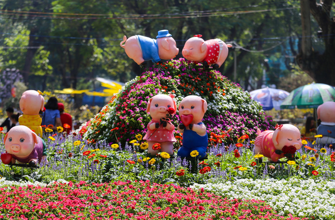 Sài Gòn:người dân nô nức chụp ảnh ở hội hoa xuân lớn nhất