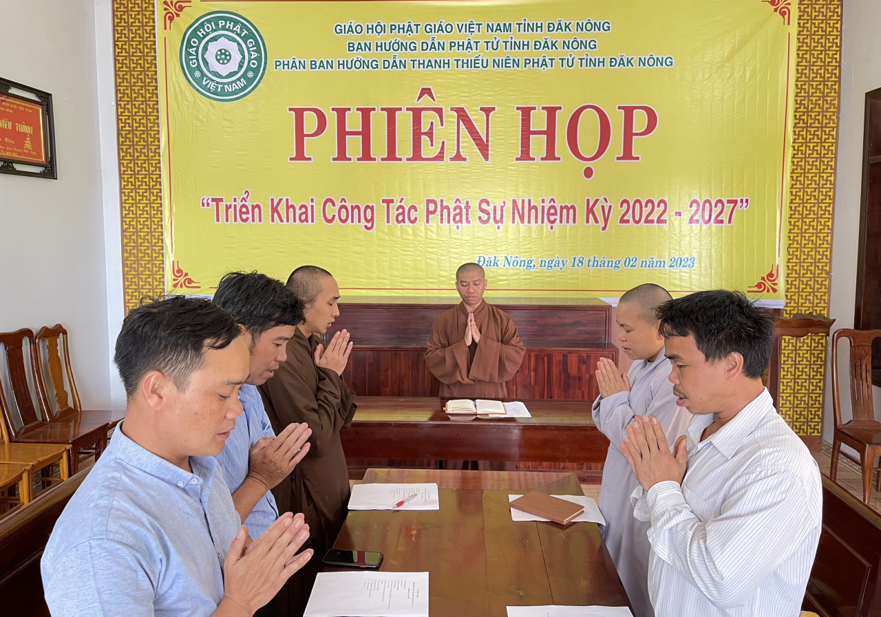 Phân ban Thanh Thiếu niên Phật tử thuộc Ban HDPT PG tỉnh Đắk Nông triển khai công tác Phật sự nhiệm kỳ 2022 - 2027