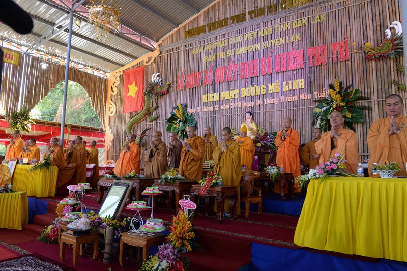 [ĐakLak] Lễ bổ nhiệm Trụ trì Niệm Phật đường Mê Linh huyện Lăk