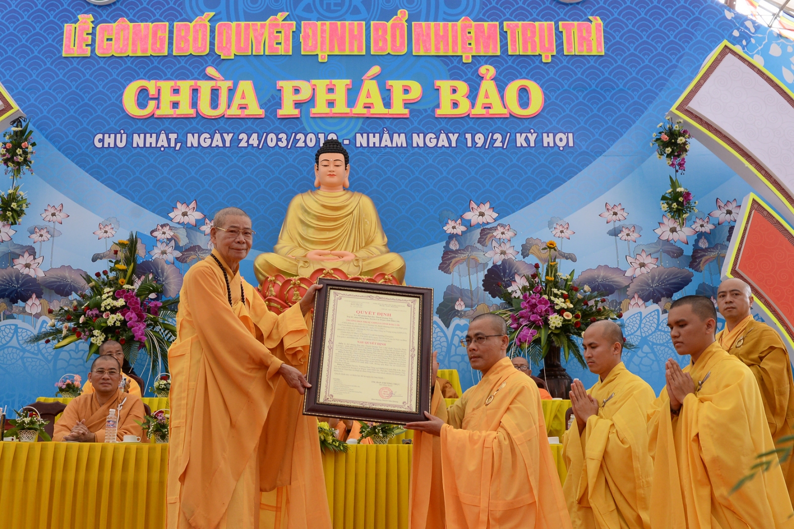Đắk Lak: Lễ công bố quyết định bổ nhiệm trụ trì chùa Pháp Bảo-huyện Cưmgar