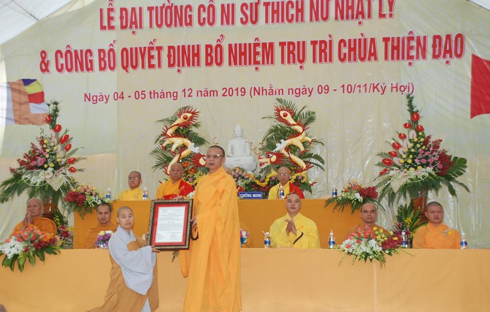 Lễ bổ nhiệm trụ trì chùa Thiện Đạo huyện Đắk Glong
