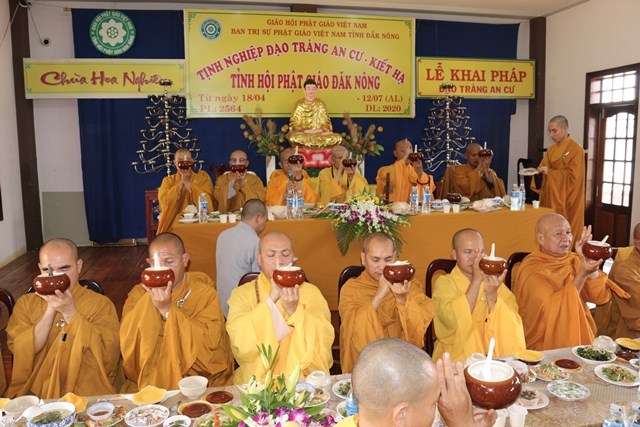 Ban Trị sự Phật giáo tỉnh Đắk Nông tác pháp an cư năm 2020