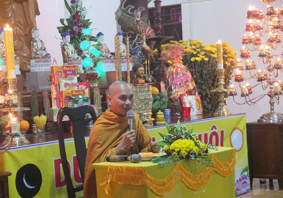 Thuyết giảng nhân lễ cầu an đầu năm tại chùa Hoa Nghiêm