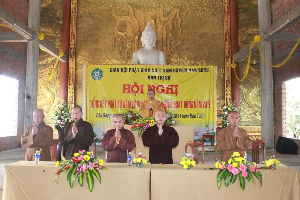 Phật giáo huyện Đắk Song tổng kết công tác Phật sự