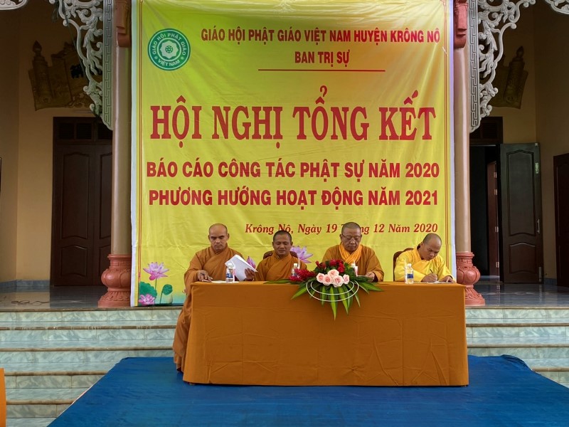 Krông Nô: Phật giáo huyện Hội nghị tổng kết Phật sự 2020