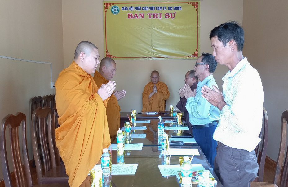Ban Trị sự Phật giáo TP. Gia Nghĩa họp triển khai kế hoạch tổ chức Đại lễ Phật đản PL.2567 - DL.2023