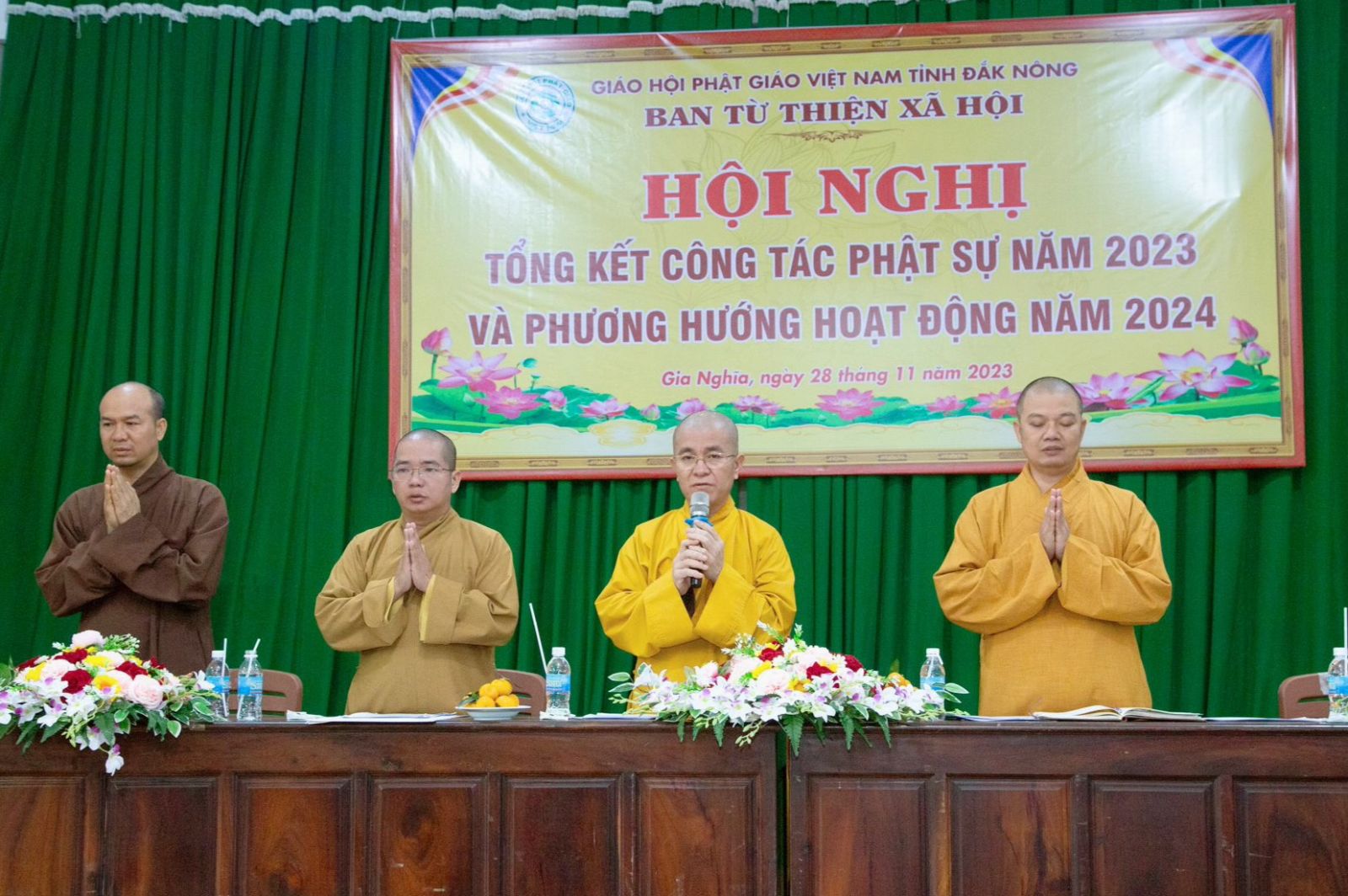 Đăk Nông: Ban Từ thiện Xã hội Phật giáo tỉnh tổ chức Hội nghị Tổng kết Công tác Phật sự năm 2023.