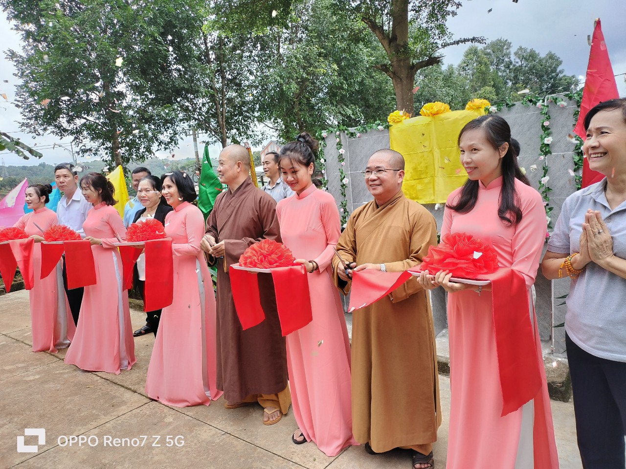 Ban Trị Sự Phật giáo huyện Đăk R'Lấp làm lễ Khánh thành  giếng khoan tặng trường THCS Lương Thế Vinh.