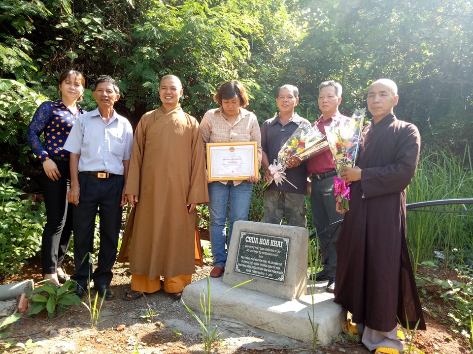 Phật giáo Đắk R'lấp trao giếng khoan nhân Đại lễ Vesak 2019