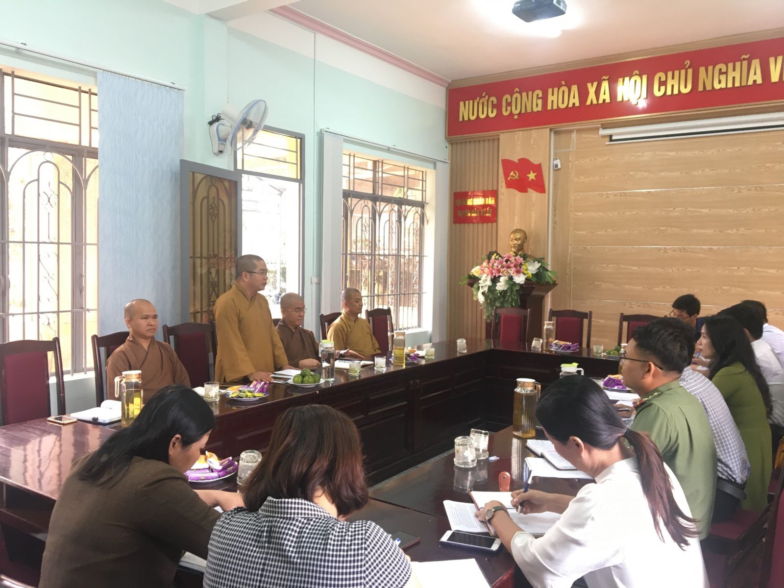 Ban Trị sự Phật giáo tỉnh Đăk Nông đã có buổi trao đổi với lãnh đạo chính quyền huyện Đăk R'lấp.