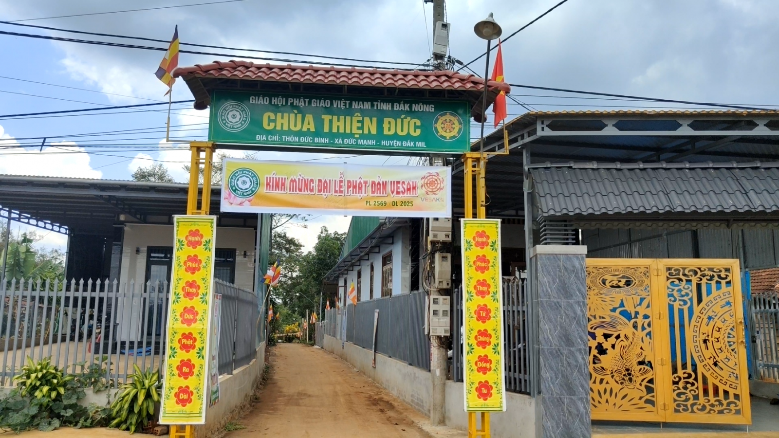 Đắk Mil: Chùa Thiện Đức trang nghiêm tổ chức Đại Lễ Phật Đản Vesak PL. 2569