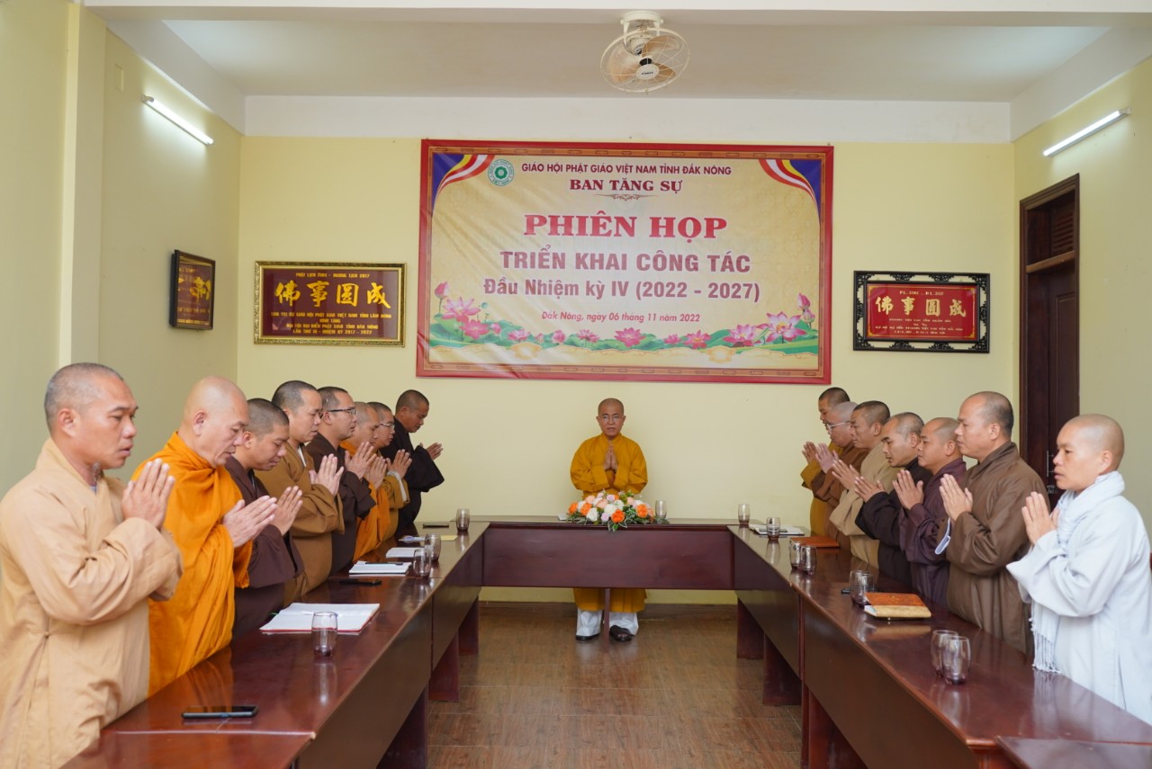 Ban Tăng sự Phật giảo tỉnh Đăk Nông triển khai công tác Phật sự nhiệm kỳ IV (2022-2027)