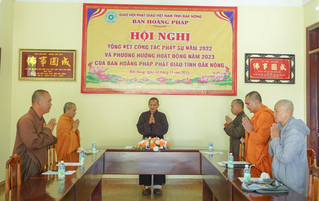 Ban Hoằng Pháp Phật giáo tỉnh Đắk Nông tổng kết hoạt động Phật sự năm 2022