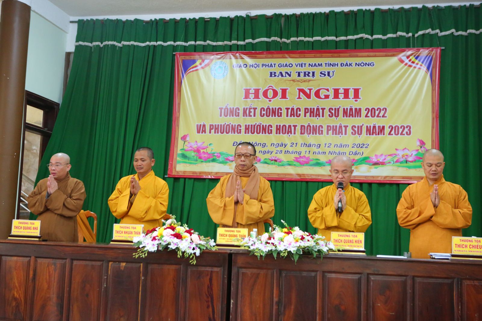 Ban Trị sự Phật giáo tỉnh Đắk Nông tổng kết hoạt động Phật sự năm 2022 và phương hướng hoạt động năm 2023