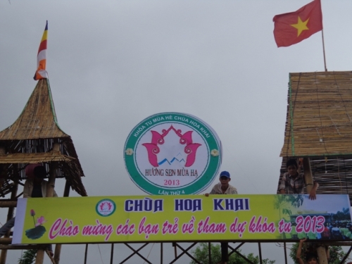 Công tác chuẩn bị Khóa tu mùa hè 2013 chùa Hoa Khai