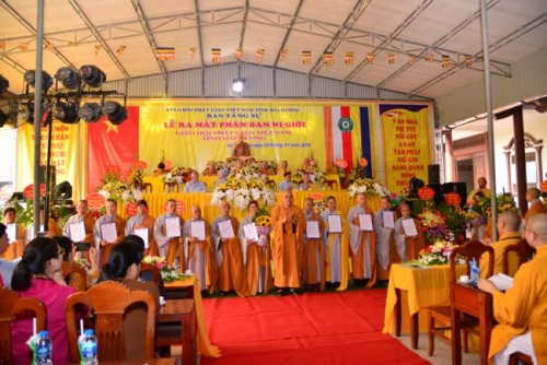 Ra mắt Phân ban Ni giới Phật giáo tỉnh Hải Dương