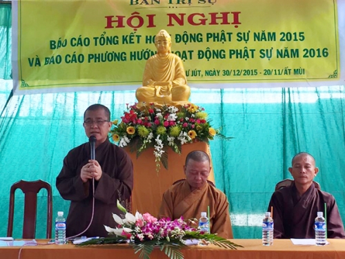 Cư Jút: Hội nghị tổng kết Phật sự năm 2015 và phương hướng hoạt động Phật sự 2016