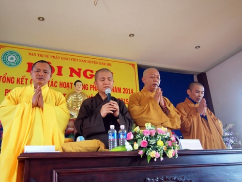 Đăk Mil: Phật giáo huyện tổ chức Hội nghị tổng kết Phật sự