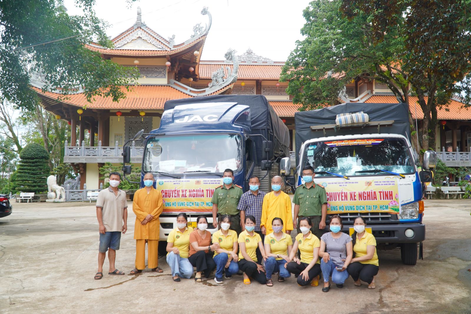 Đăk Nông: BTS GHPGVN tỉnh Đăk Nông kết hợp với Công an tỉnh Đăk Nông tiếp tục hỗ trợ hơn 25 tấn nông sản đến TP. HCM.