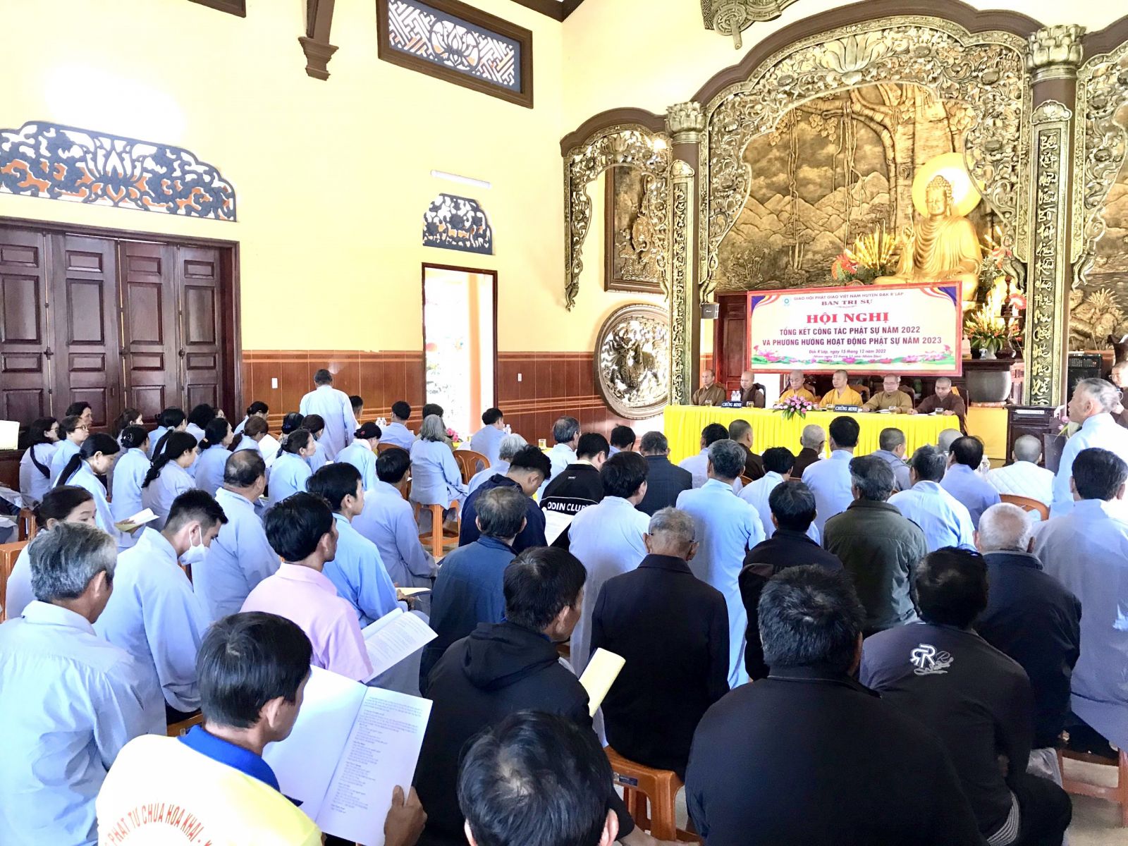 Ban Trị sự PG huyện Đăk R’Lấp tổ chức Hội Nghị Tổng Kết công tác Phật sự năm 2022
