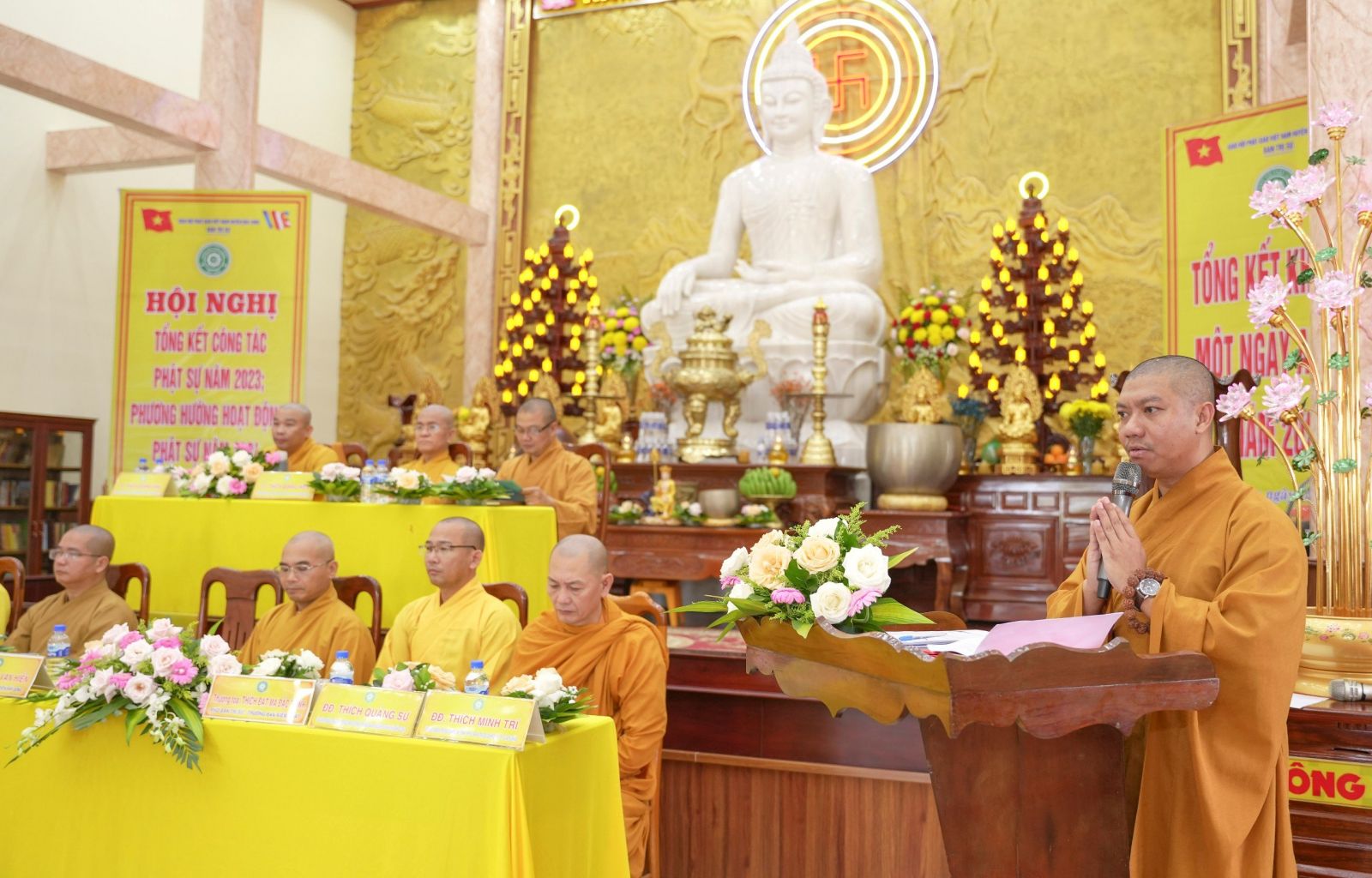 Đắk Song: Hội nghị Tổng kết công tác Phật sự năm 2023 và phương hướng hoạt động năm 2024 của Ban Trị sự Phật giáo huyện 