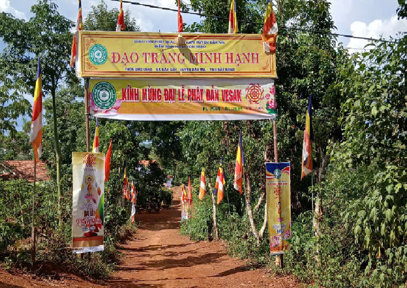 Đắk Mil: Đạo tràng Minh Hạnh trang nghiêm tổ chức Đại Lễ Phật Đản Vesak PL. 2569