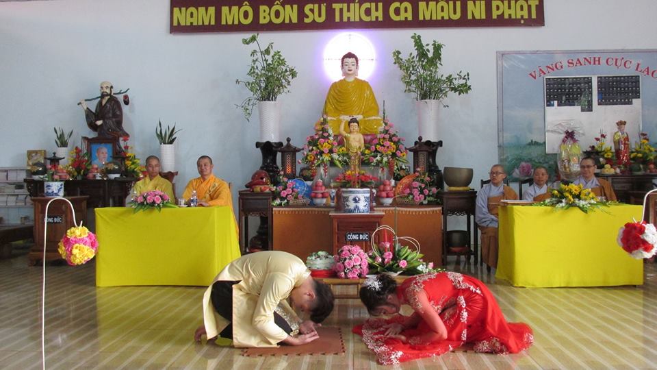 Chùa Phước Viên tổ chức lễ hằng thuận cho Phật tử Mạnh Huy và Mỹ Linh