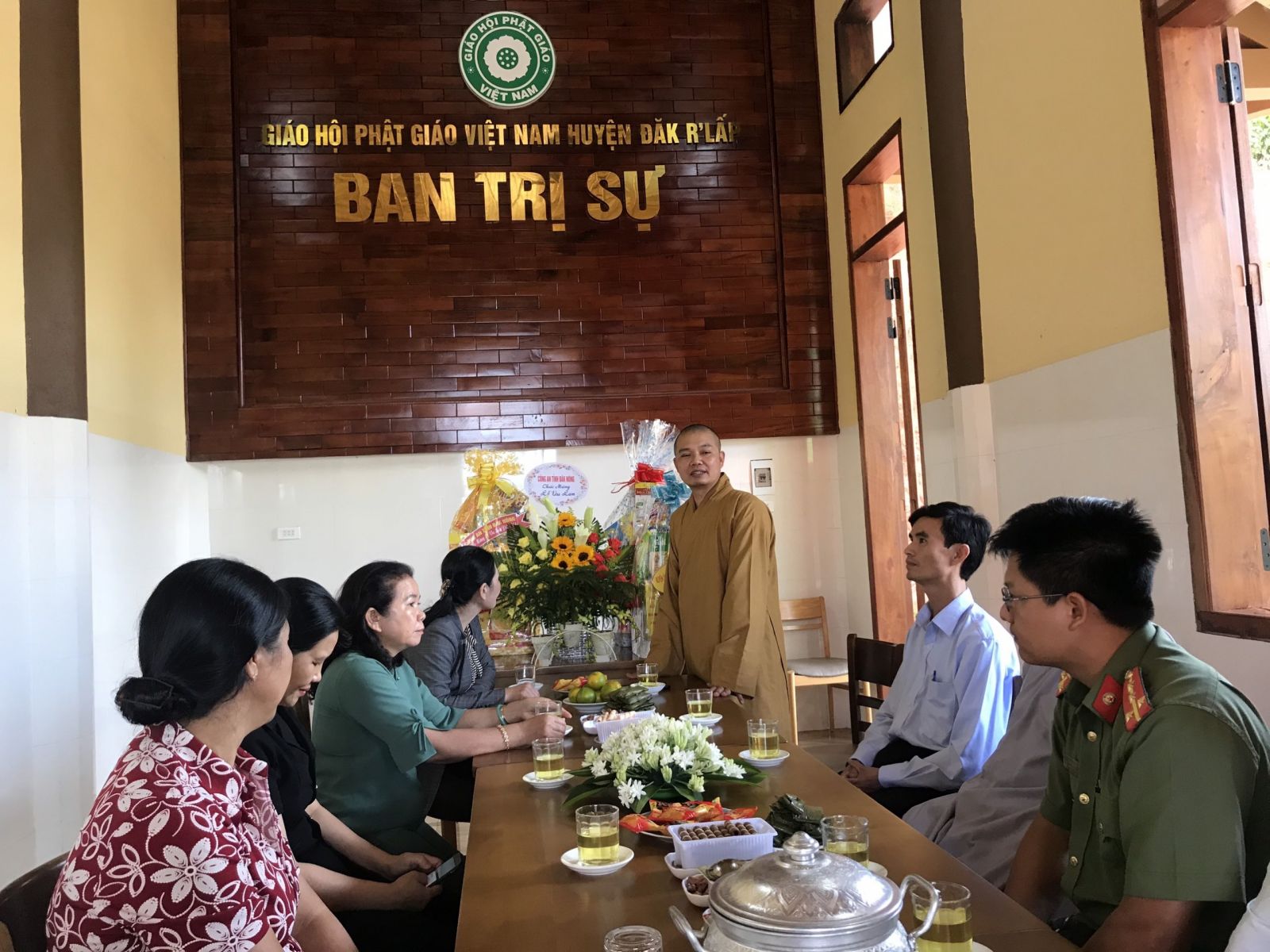 Ban ngành đoàn thể thăm và chúc mừng Đại lễ Vu Lan 2020 BTS PG huyện Đắk R'lấp