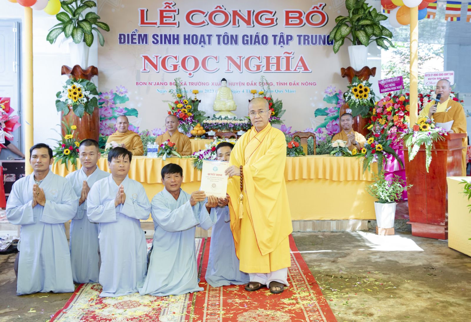 Lễ Công bố thành lập điểm sinh hoạt Tôn giáo tập trung Ngọc Nghĩa  xã Trường Xuân, huyện Đắk Song