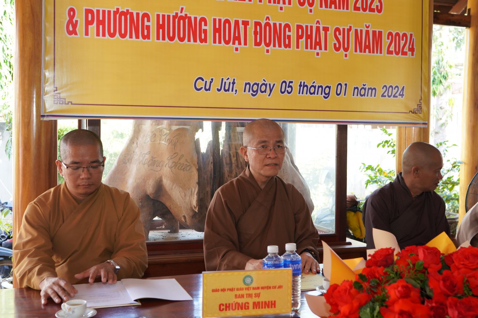 Phật giáo huyện Cư Jút tổ chức Hội nghị tổng kết Phật sự năm 2023 và Phướng hướng hoạt động năm 2024
