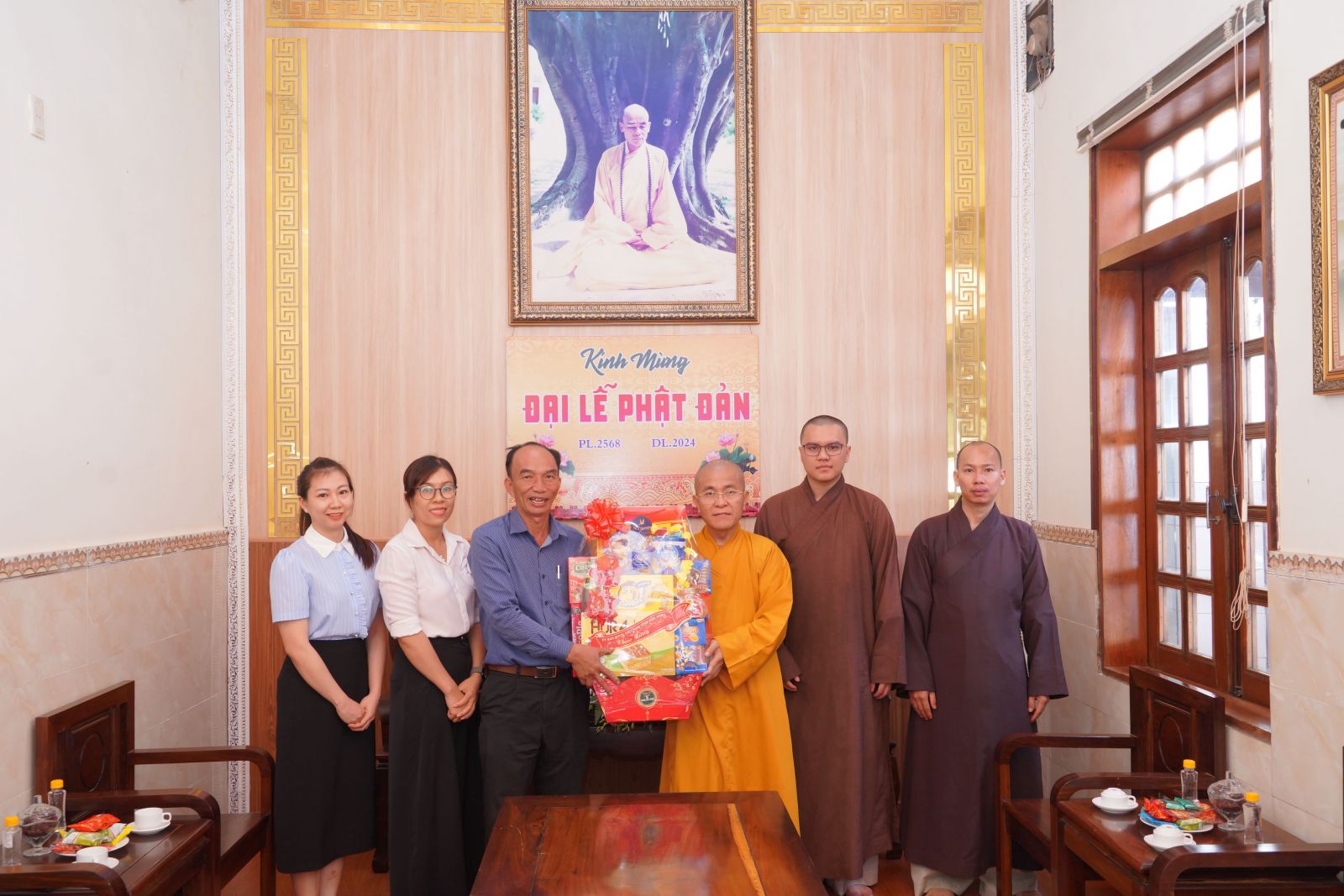 UBMTTQVN tỉnh Đắk Nông chúc mừng Đại lễ Phật đản PL. 2568 tại chùa Pháp Hoa (Tp. Gia Nghĩa)