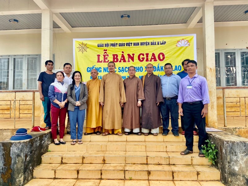 Phật giáo huyện Đăk Rlấp: Chương trình tặng giếng khoan nước sạch