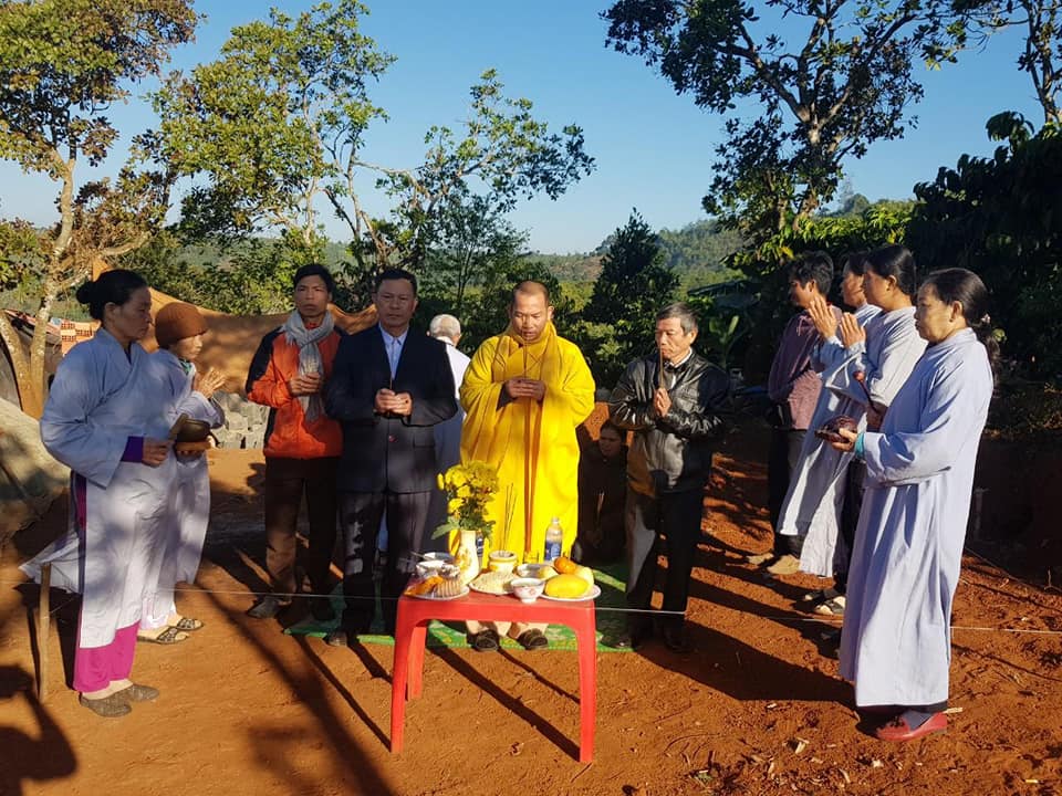 Chùa Bửu Lâm Đắk Glong khởi công xây nhà tình thương cho đồng bào nghèo