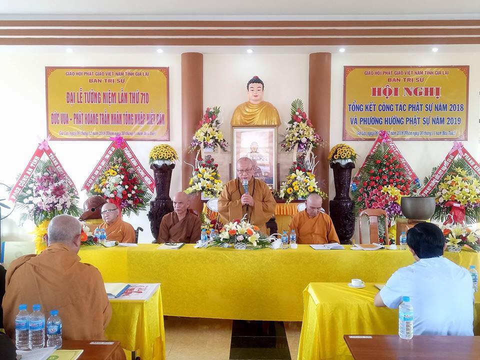 [Gia Lai] Tưởng niệm Phật hoàng Trần Nhân Tông và Tổng kết Phật sự 2018
