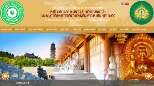 Website chính thức của Đại lễ Phật đản LHQ VESAK 2014