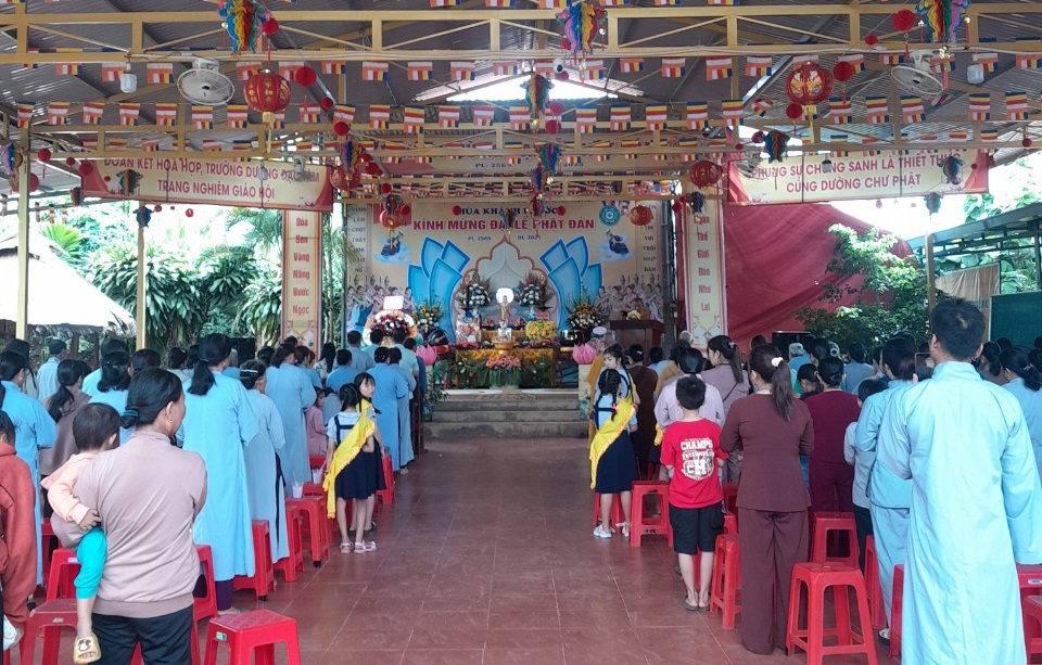 Đắk Mil: Chùa Khánh Phước trang nghiêm tổ chức Đại Lễ Phật Đản Vesak PL. 2569