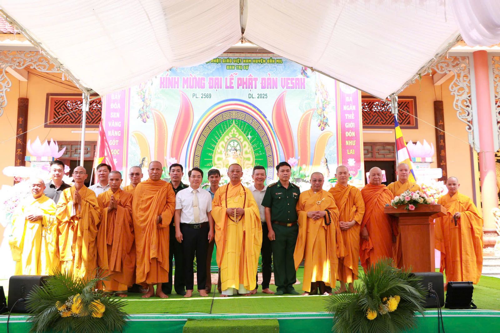 Đăk Mil: Ban Trị sự Phật giáo huyện trang nghiêm tổ chức Đại lễ Phật đản Vesak PL. 2569